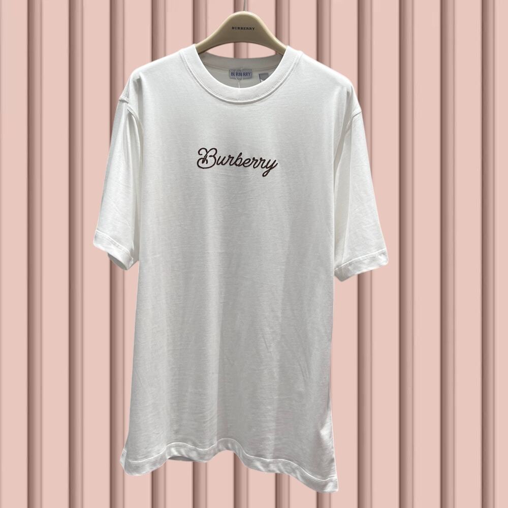 Burberry Men's White Short Sleeve